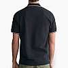 Men T-Shirts Tipping.Rugger Black Cotton GANT Men T-Shirts Tipping.Rugger Black Cotton GANT