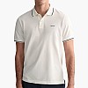 Men T-Shirts Tipping.Rugger White Cotton GANT