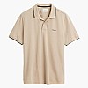 Men T-Shirts Tipping.Rugger Beige Cotton GANT