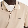 Men T-Shirts Tipping.Rugger Beige Cotton GANT