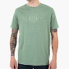 Men T-Shirts Tonal.Shield.G Green Cotton GANT Men T-Shirts Tonal.Shield.G Green Cotton GANT