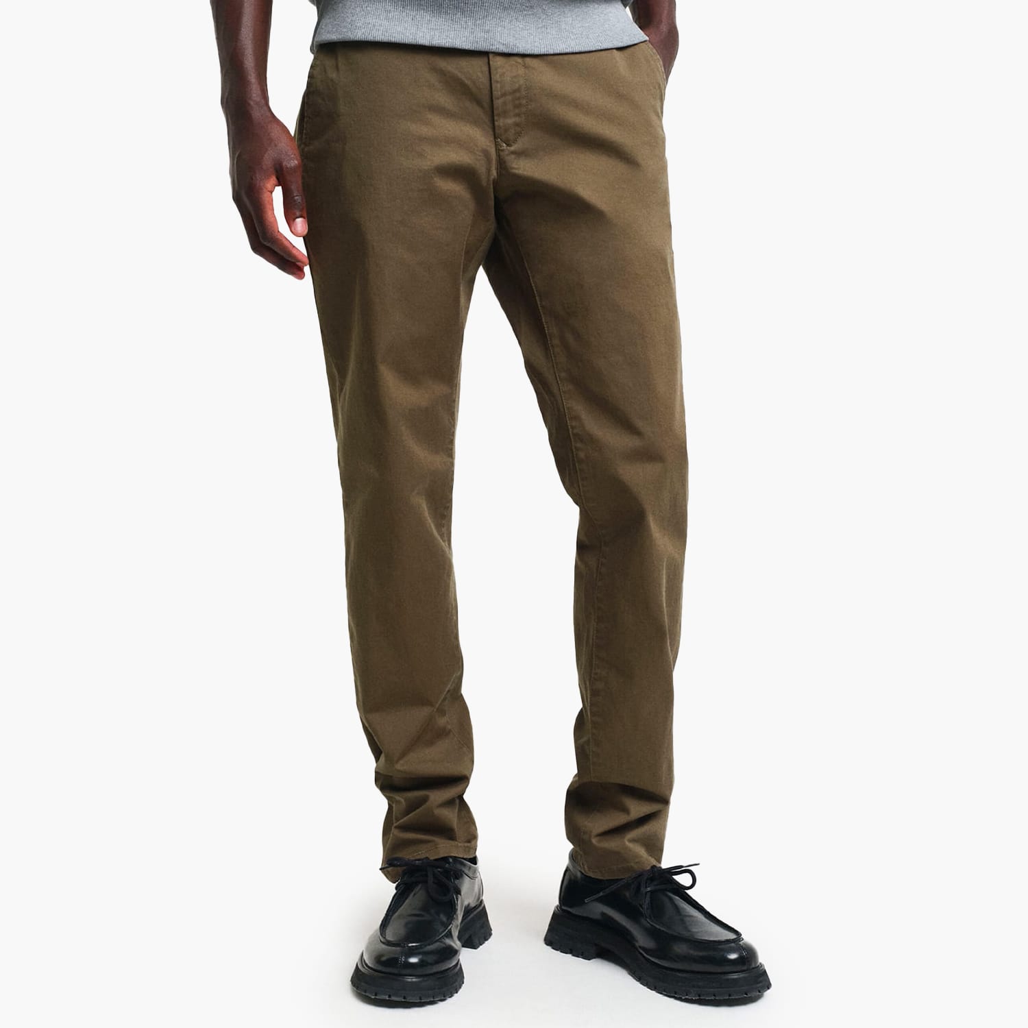 Ανδρικά Παντελόνια Twill.Chino.Br Καφέ Βαμβάκι GANT