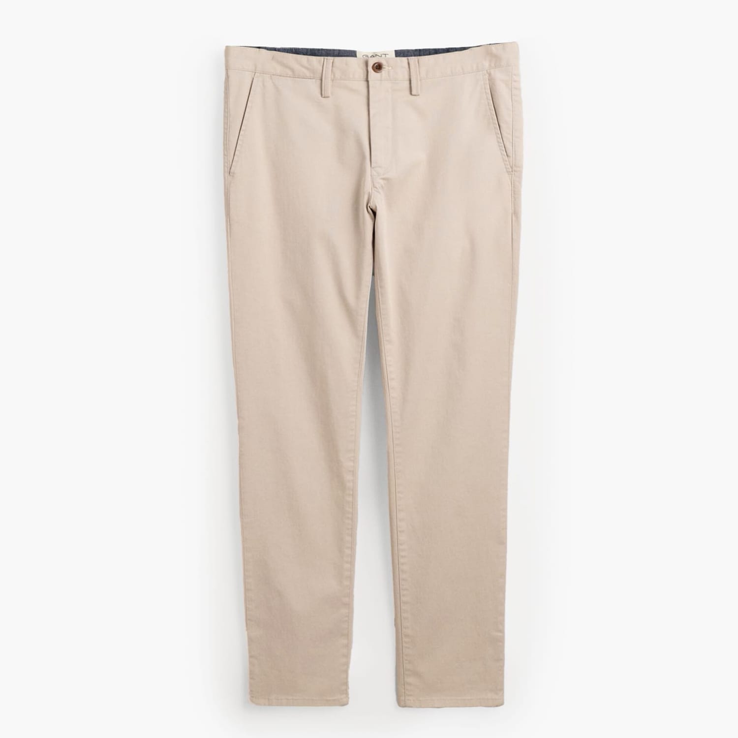 Ανδρικά Παντελόνια Twill.Chino Μπεζ Βαμβάκι GANT