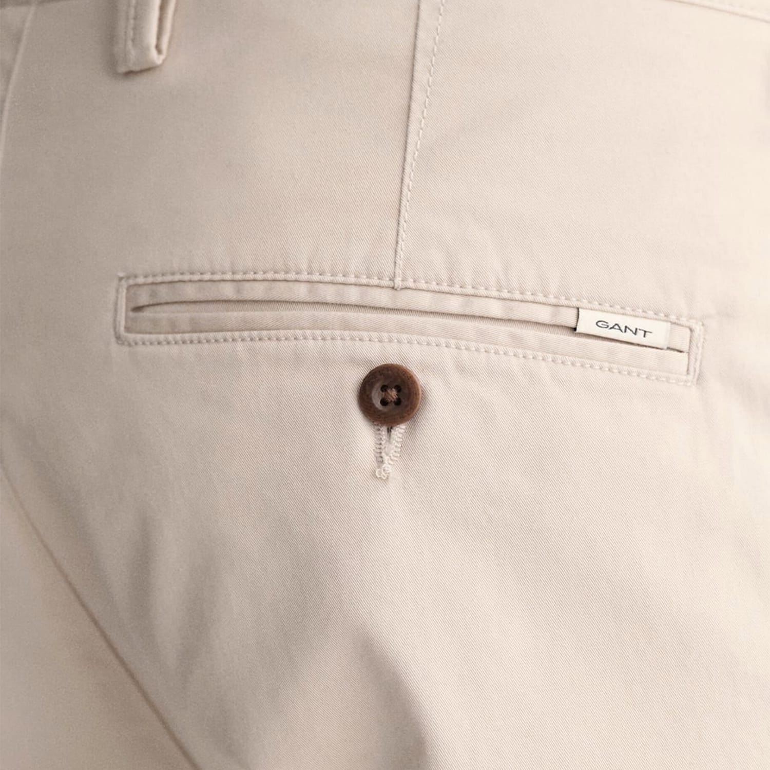 Ανδρικά Παντελόνια Twill.Chino Μπεζ Βαμβάκι GANT Ανδρικά Παντελόνια Twill.Chino Μπεζ Βαμβάκι GANT