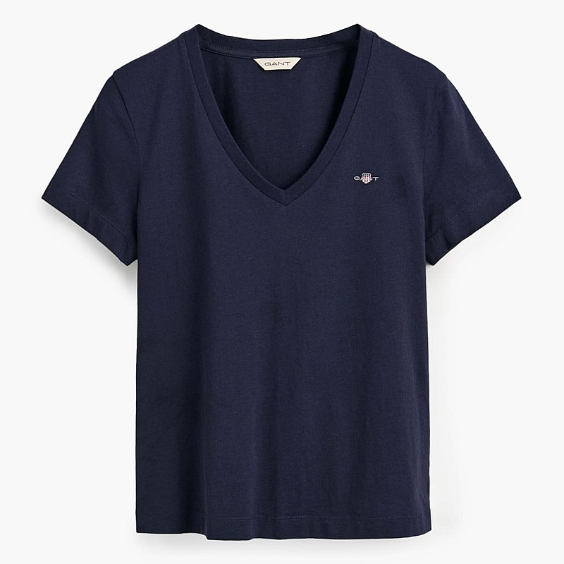 Women T-Shirts - Tops Vn.Shield DarkBlue Cotton GANT