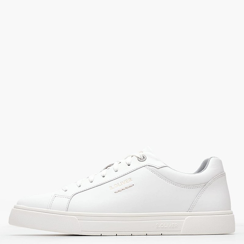 Men Casual Shoes 13604 White Leather S.Oliver