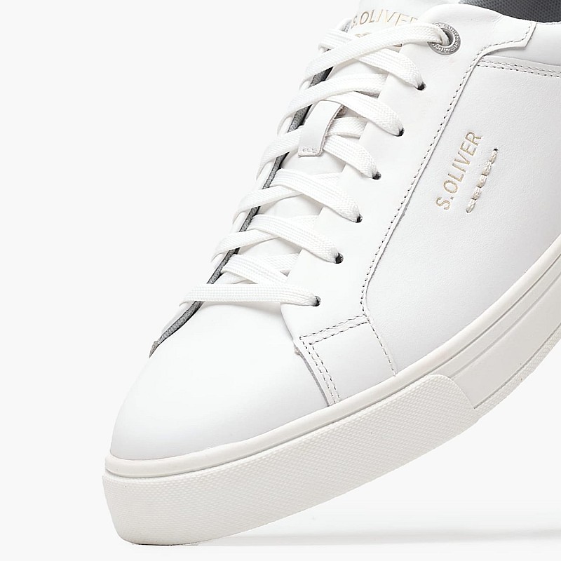 Men Casual Shoes 13604 White Leather S.Oliver