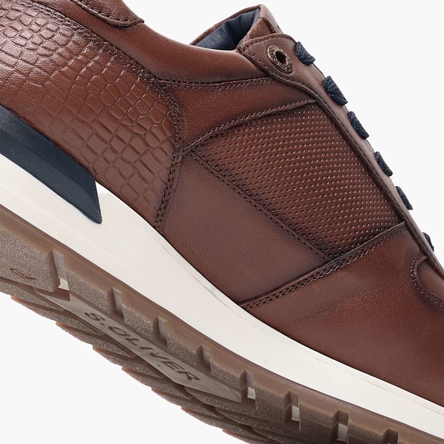Men Casual Shoes 13650.Cg Brown Leather S.Oliver Men Casual Shoes 13650.Cg Brown Leather S.Oliver