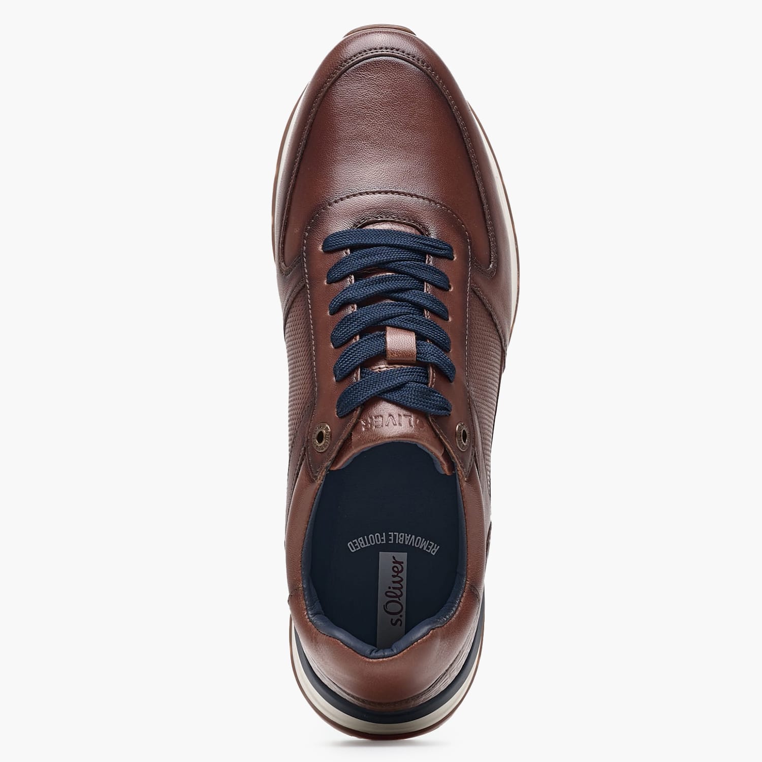 Men Casual Shoes 13650.Cg Brown Leather S.Oliver Men Casual Shoes 13650.Cg Brown Leather S.Oliver