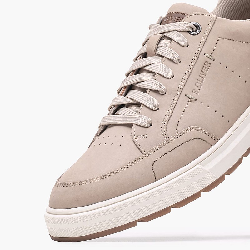 Men Casual Shoes 13656 Taupe Nubuck Leather S.Oliver