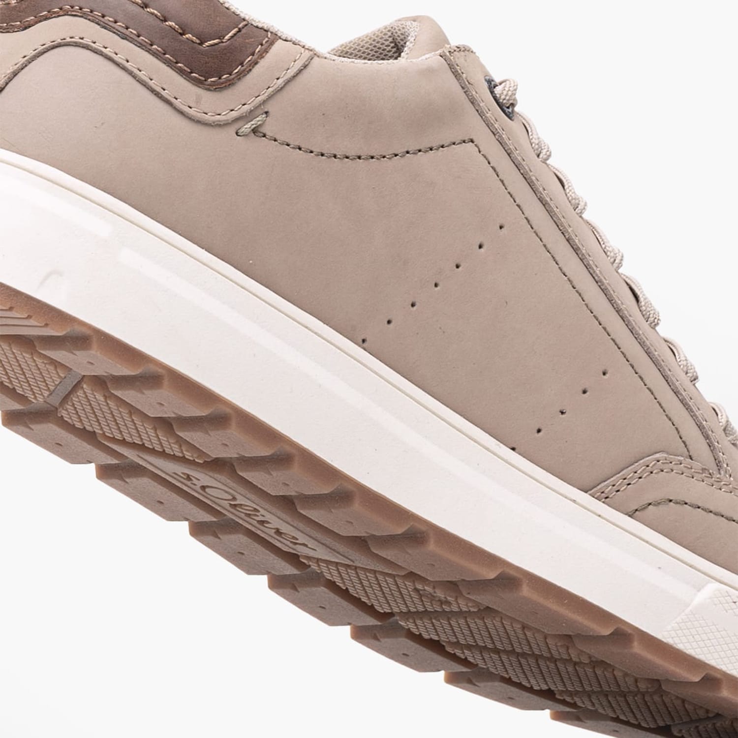 Men Casual Shoes 13656 Taupe Nubuck Leather S.Oliver Men Casual Shoes 13656 Taupe Nubuck Leather S.Oliver