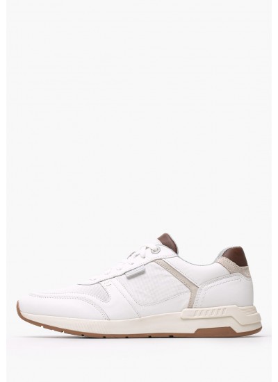 Ανδρικά Παπούτσια Casual Eaton.Street Άσπρο ECOleather Pepe Jeans