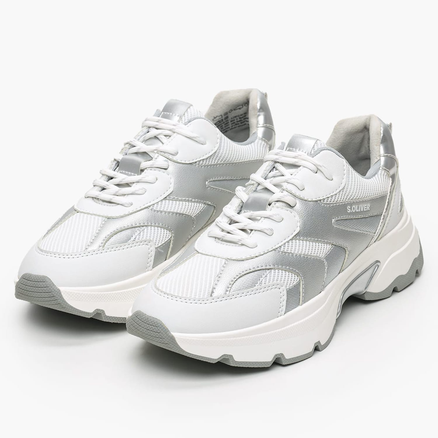 Γυναικεία Παπούτσια Casual 23612 Ασημί ECOleather-Ύφασμα S.Oliver Γυναικεία Παπούτσια Casual 23612 Ασημί ECOleather-Ύφασμα S.Oliver