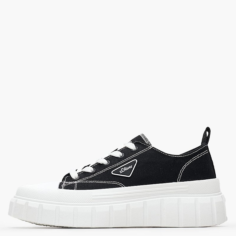 Women Casual Shoes 23655 Black Fabric S.Oliver