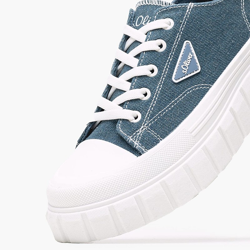 Women Casual Shoes 23655 Blue Fabric S.Oliver