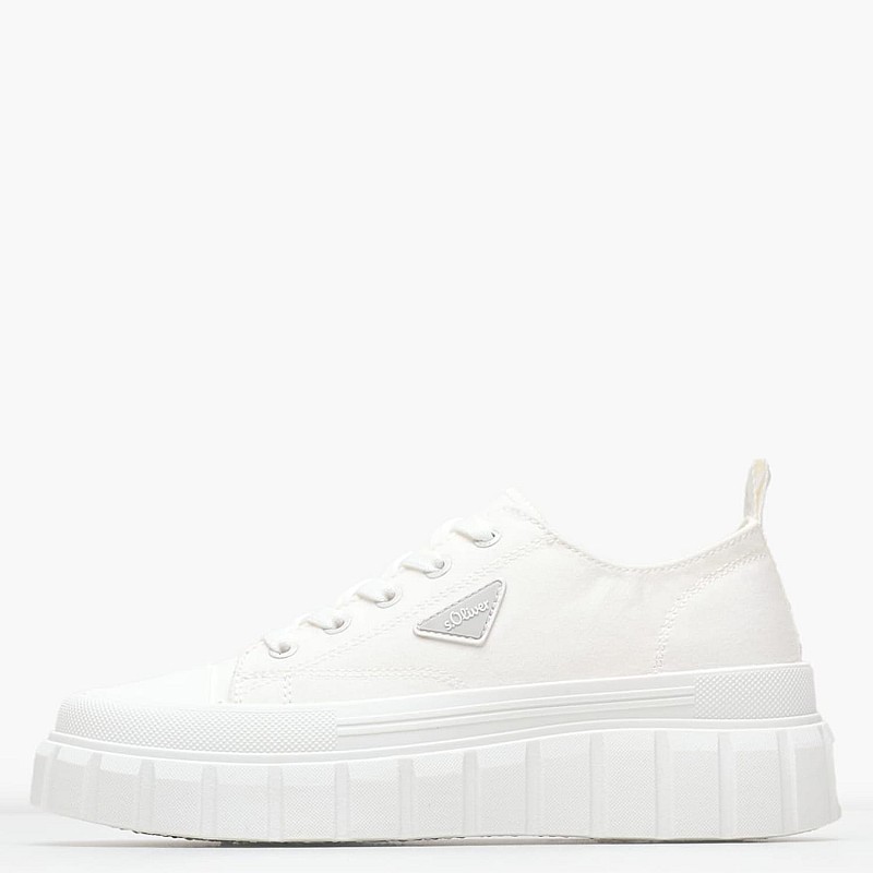 Women Casual Shoes 23655 White Fabric S.Oliver