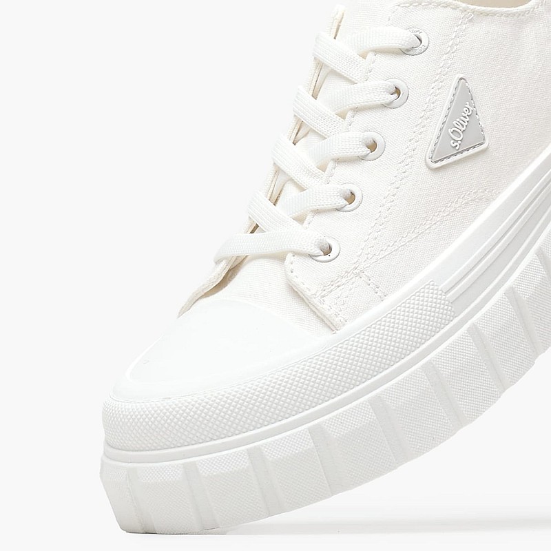 Women Casual Shoes 23655 White Fabric S.Oliver