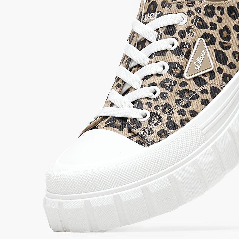 Women Casual Shoes 23655 Leopard Fabric S.Oliver