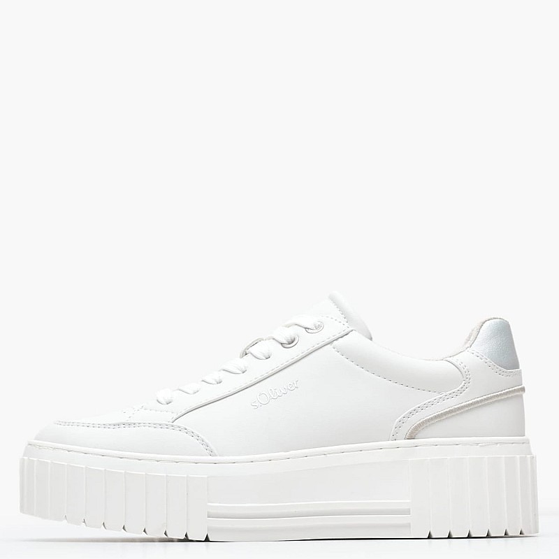 Women Casual Shoes 23662 White ECOleather S.Oliver