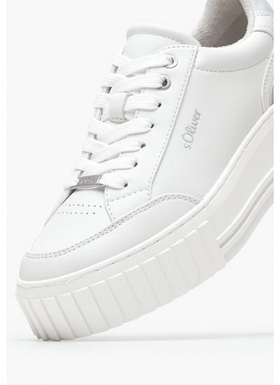 Γυναικεία Παπούτσια Casual 23662 Άσπρο ECOleather S.Oliver