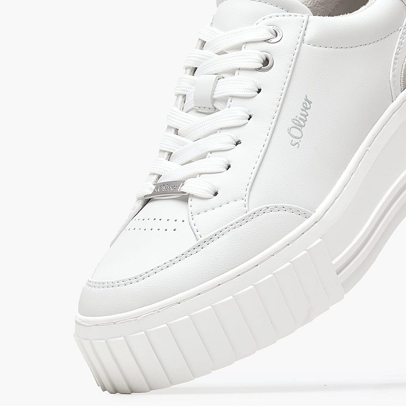 Women Casual Shoes 23662 White ECOleather S.Oliver