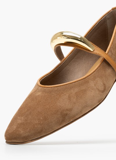 Γυναικείες Μπαλαρίνες Elastic.Ballerina Μαύρο Δέρμα Tommy Hilfiger