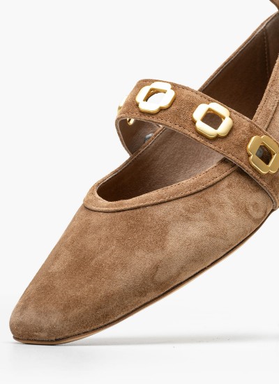 Γυναικείες Μπαλαρίνες Elastic.Ballerina Μαύρο Δέρμα Tommy Hilfiger