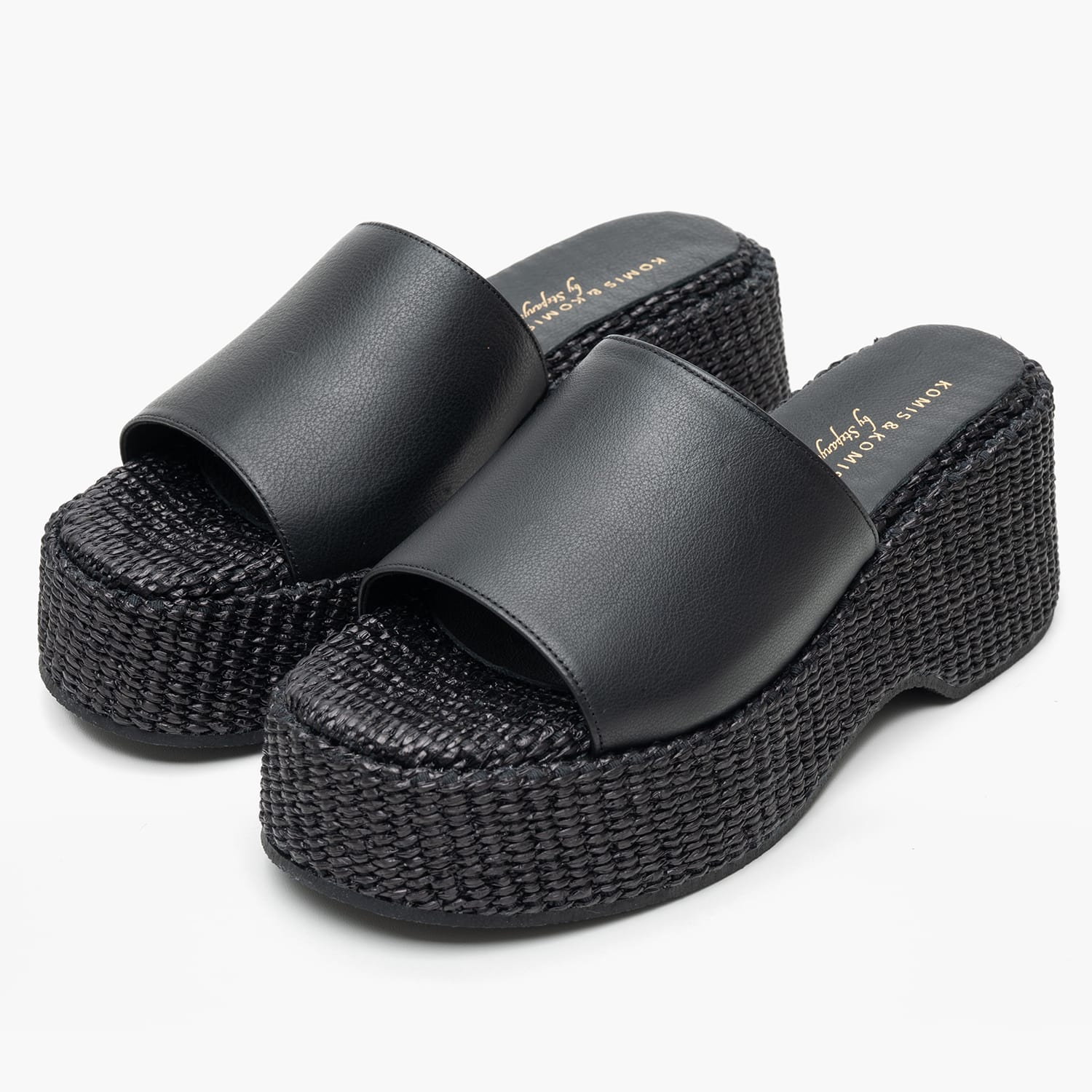 Women Mules C.209 Black Mat Komis and Komis Women Mules C.209 Black Mat Komis and Komis