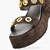 Women Platforms Low C.210 Brown Buckskin Komis and Komis Women Platforms Low C.210 Brown Buckskin Komis and Komis