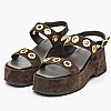 Women Platforms Low C.210 Brown Buckskin Komis and Komis Women Platforms Low C.210 Brown Buckskin Komis and Komis