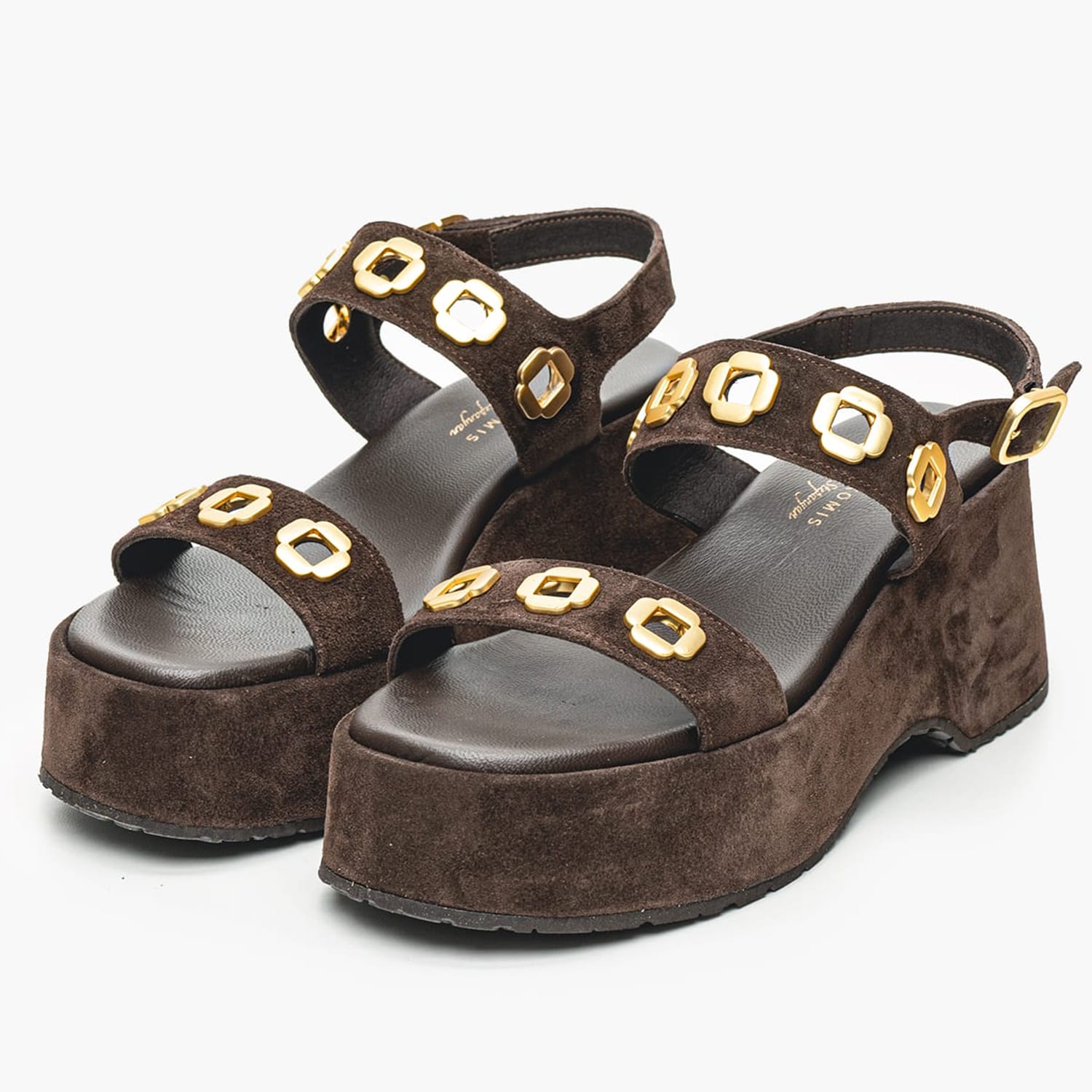 Women Platforms Low C.210 Brown Buckskin Komis and Komis Women Platforms Low C.210 Brown Buckskin Komis and Komis