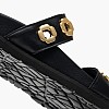 Women Flats C.23.B Black Leather Komis and Komis Women Flats C.23.B Black Leather Komis and Komis