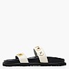 Women Flats C.23.OW Beige Leather Komis and Komis Women Flats C.23.OW Beige Leather Komis and Komis