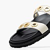 Women Flats C.23.OW Beige Leather Komis and Komis Women Flats C.23.OW Beige Leather Komis and Komis