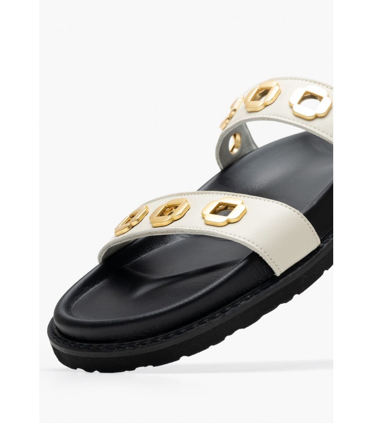 Γυναικεία Flats C.23.OW Μπεζ Δέρμα Komis and Komis Γυναικεία Flats C.23.OW Μπεζ Δέρμα Komis and Komis