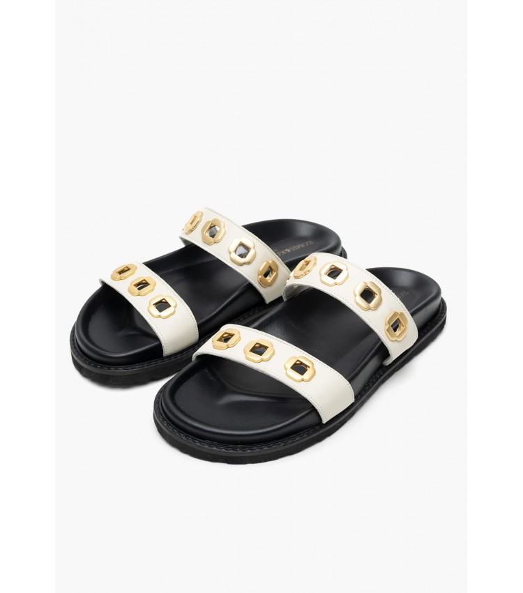 Γυναικεία Flats C.23.OW Μπεζ Δέρμα Komis and Komis Γυναικεία Flats C.23.OW Μπεζ Δέρμα Komis and Komis