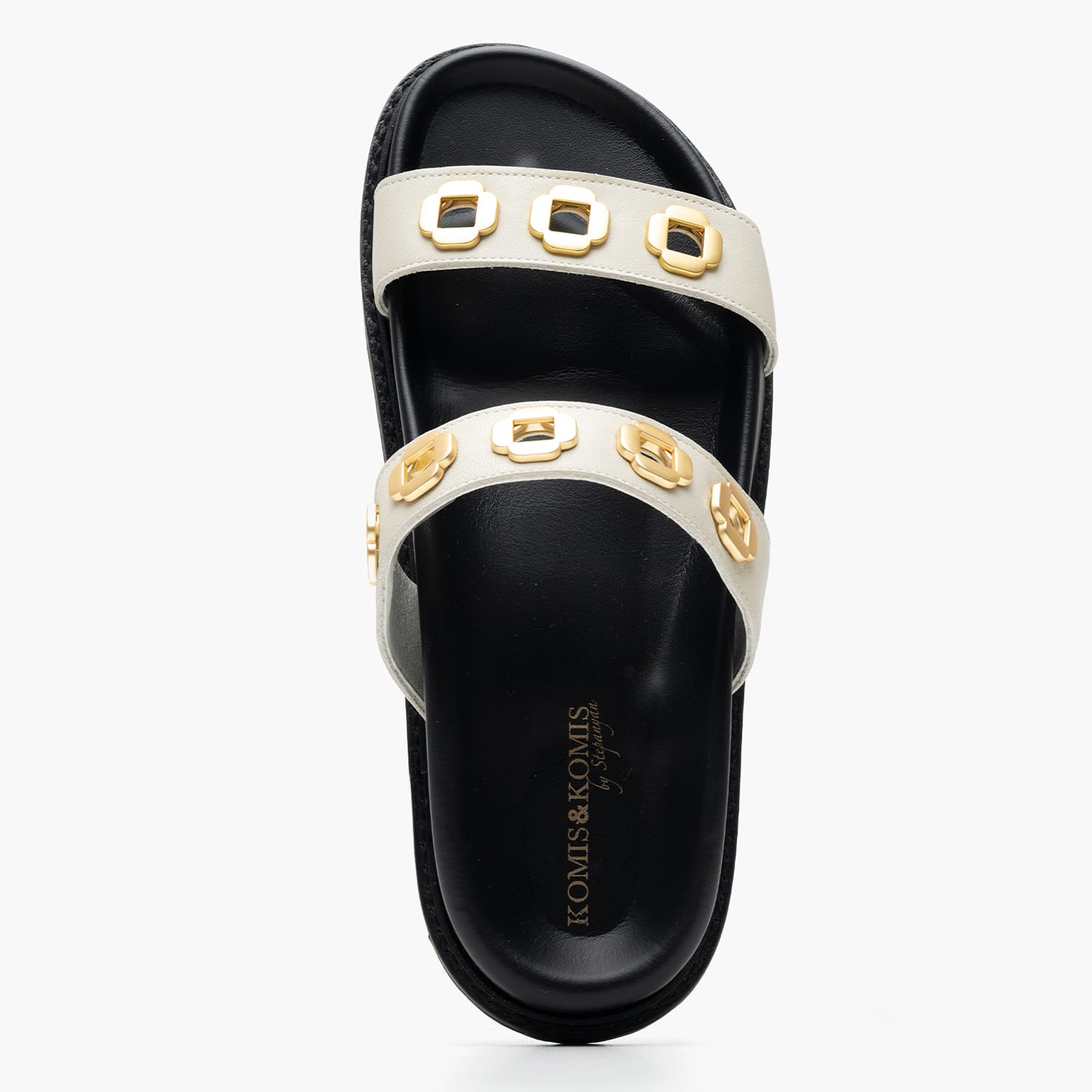 Women Flats C.23.OW Beige Leather Komis and Komis Women Flats C.23.OW Beige Leather Komis and Komis