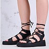 Women Platforms Low C.32 Black Leather Komis and Komis Women Platforms Low C.32 Black Leather Komis and Komis