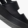 Women Platforms Low C.35 Black Leather Komis and Komis Women Platforms Low C.35 Black Leather Komis and Komis