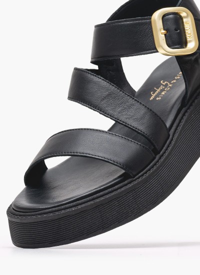 Γυναικείες Πλατφόρμες Χαμηλές 22305 Χρυσό ECOleather Tamaris