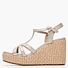 Women Platforms High C.406.2 Platinum Leather Komis and Komis Women Platforms High C.406.2 Platinum Leather Komis and Komis