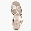 Women Platforms High C.406.2 Platinum Leather Komis and Komis Women Platforms High C.406.2 Platinum Leather Komis and Komis
