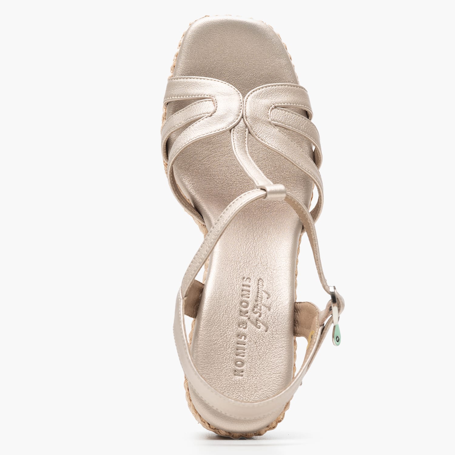 Women Platforms High C.406.2 Platinum Leather Komis and Komis Women Platforms High C.406.2 Platinum Leather Komis and Komis
