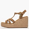 Women Platforms High C.406 Beige Buckskin Komis and Komis Women Platforms High C.406 Beige Buckskin Komis and Komis