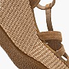 Women Platforms High C.406 Beige Buckskin Komis and Komis Women Platforms High C.406 Beige Buckskin Komis and Komis