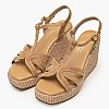 Women Platforms High C.406 Beige Buckskin Komis and Komis Women Platforms High C.406 Beige Buckskin Komis and Komis