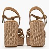 Women Platforms High C.406 Beige Buckskin Komis and Komis Women Platforms High C.406 Beige Buckskin Komis and Komis