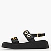 Women Platforms Low C.40 Black Leather Komis and Komis Women Platforms Low C.40 Black Leather Komis and Komis
