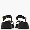Women Platforms Low C.40 Black Leather Komis and Komis Women Platforms Low C.40 Black Leather Komis and Komis