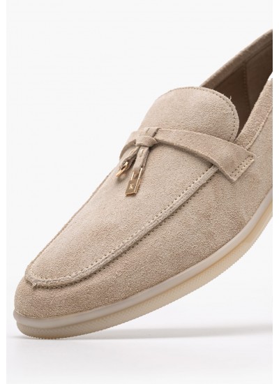 Γυναικεία Παπούτσια Casual Vulc.Textile Μπεζ Ύφασμα Tommy Hilfiger